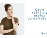 Młoda kobieta zastanawia się nad różnicą między urologiem a nefrologiem, specjalistami zajmującymi się leczeniem nerek.