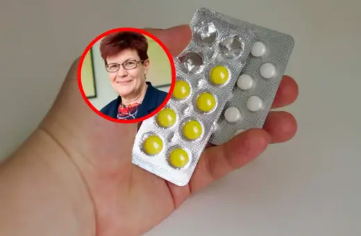 Kobieta w okularach i tabletki w blistrach. Dowiedz się, jak dbać o nerki przy cukrzycy, by cieszyć się zdrowiem.